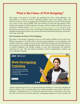 What is the Future of Web Designing?