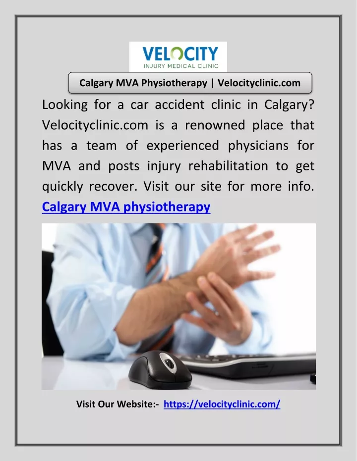 calgary mva physiotherapy velocityclinic com