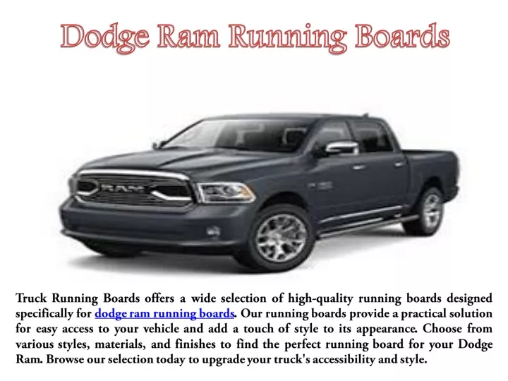 dodge ram running boards