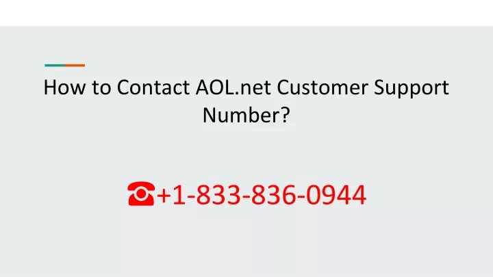 how to contact aol net customer support number