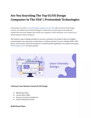 are you searching the top ui ux design companies