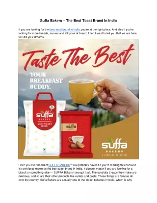 best toast brand in India