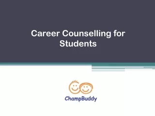 Career Counselling for Students - www.champbuddy.com