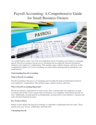 payroll accounting a comprehensive guide