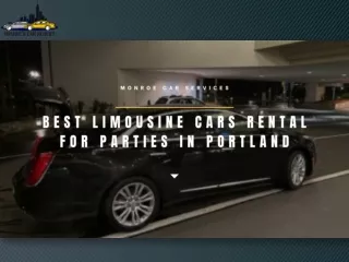 Best Limousine Cars Rental For Parties in Portland