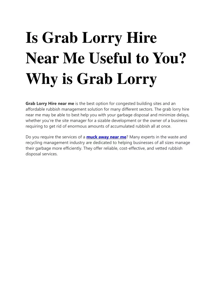 is grab lorry hire near me useful