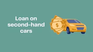 loan on second hand cars