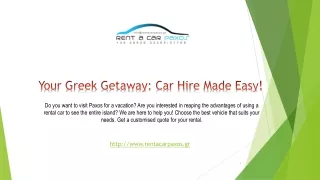 Car Hire Made Easy!