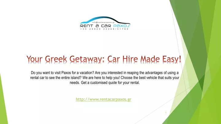 your greek getaway car hire made easy