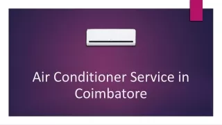 Air Conditioner Service in Coimbatore