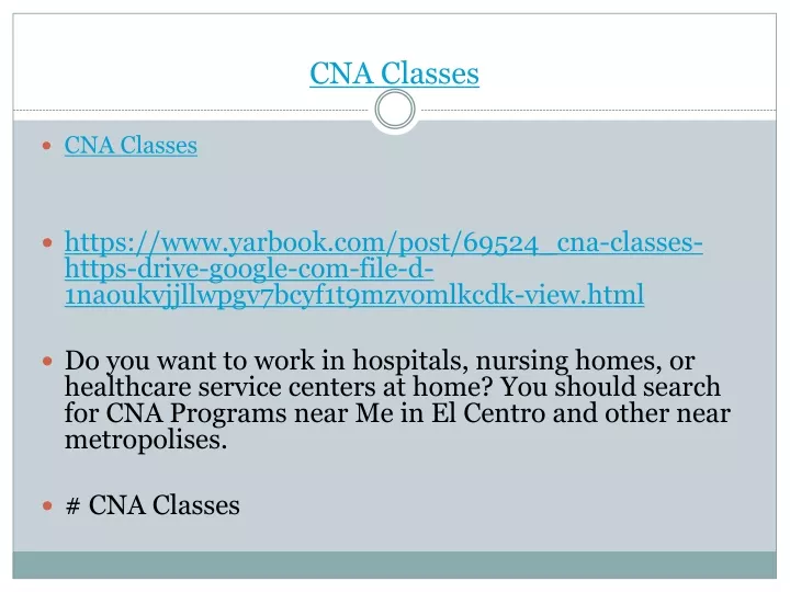 cna classes