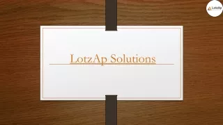 LotzAP solution Shape The Perfect Solution For Company