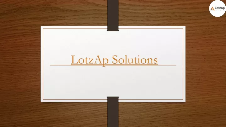 lotzap solutions