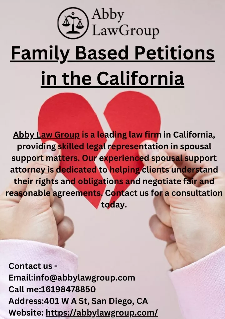 family based petitions in the california