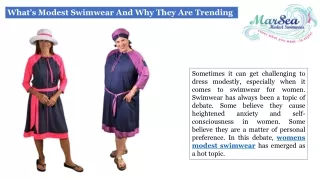 What is Modest Swimwear And Why They Are Trending