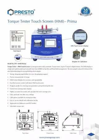 India’s Top 10 trusted handheld torque tester manufacturer