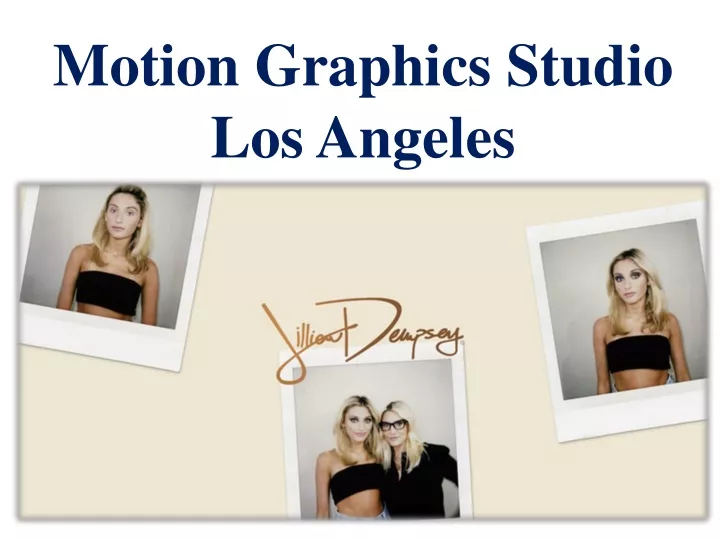 motion graphics studio los angeles