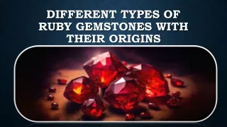 different types of ruby gemstones with their