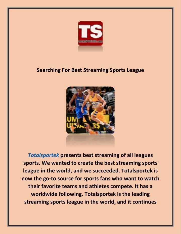 searching for best streaming sports league