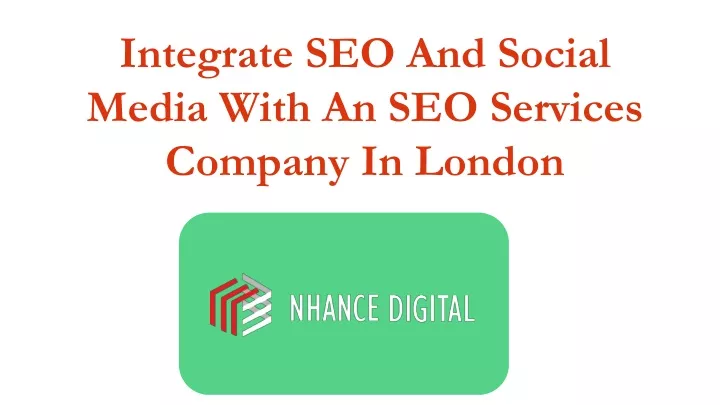 integrate seo and social media with