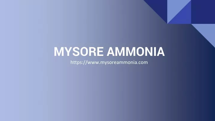 mysore ammonia https www mysoreammonia com