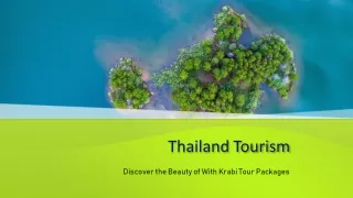 Discover the Beauty of Krabi with Tour Packages