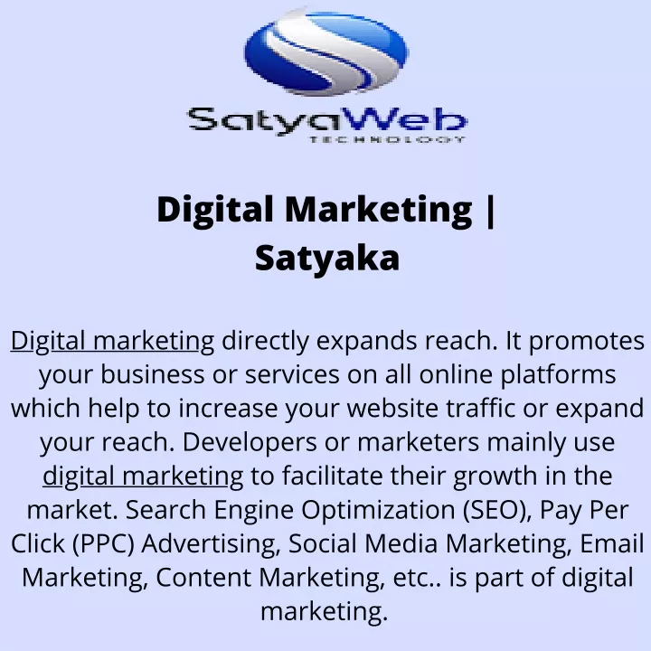 digital marketing satyaka