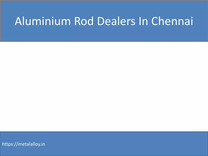 aluminium rod dealers in chennai