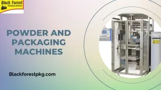 Product Packaging Machines and Powder Packaging Machines: Automating Your Packag