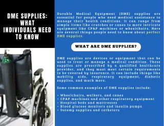 Utilize The Professional Durable Medical Equipment