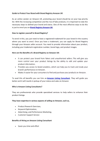 guide to protect your brand with brand registry