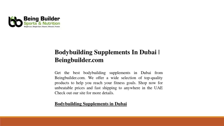 bodybuilding supplements in dubai beingbuilder com