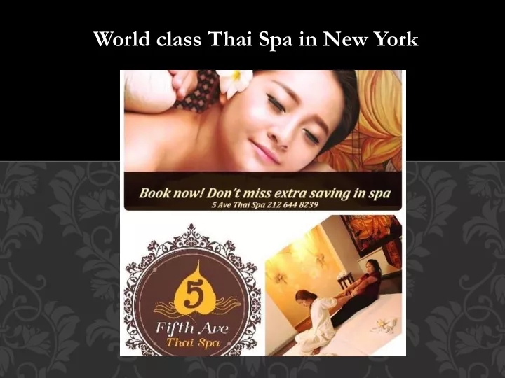 world class thai spa in new york