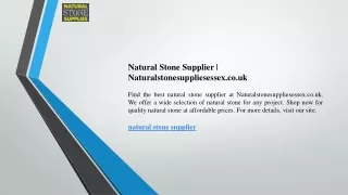 Natural Stone Supplier  Naturalstonesuppliesessex.co.uk