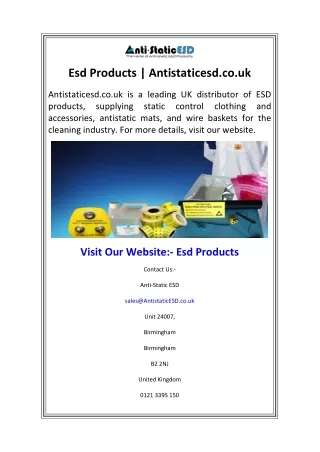 esd products antistaticesd co uk
