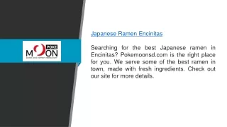 Japanese Ramen Encinitas  Pokemoonsd.com