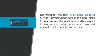 searching for the best solar panel cleaning