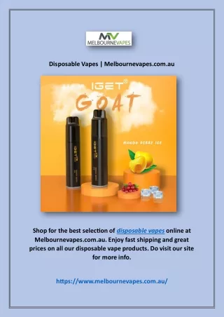 Disposable Vapes | Melbournevapes.com.au