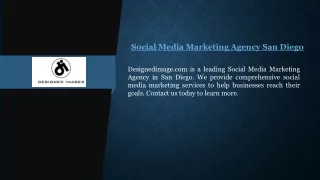 Social Media Marketing Agency San Diego Designedimage.com