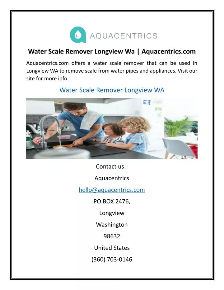 water scale remover longview wa aquacentrics com