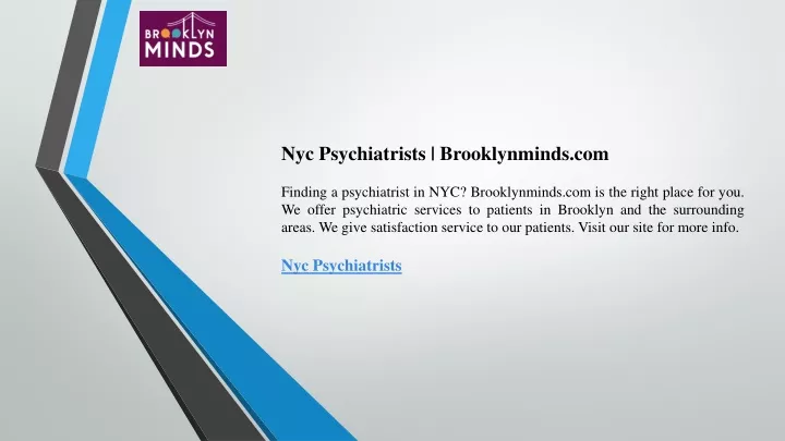 nyc psychiatrists brooklynminds com finding