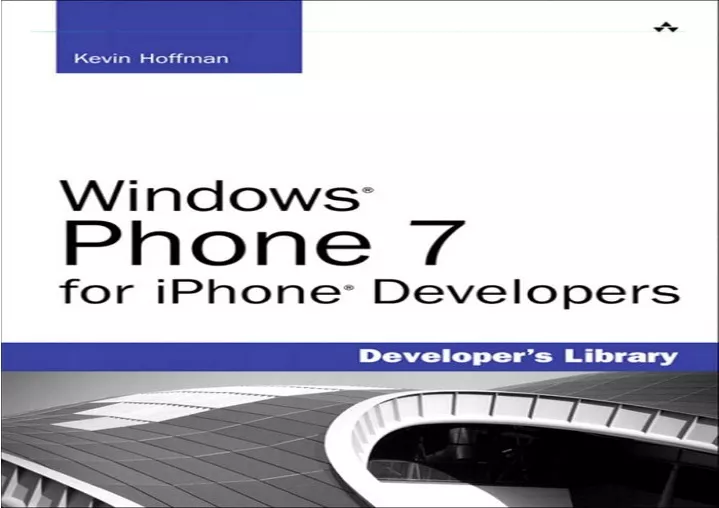 read pdf windows phone 7 for iphone developers