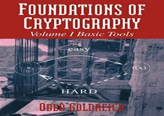 download Foundations of Cryptography: Volume 1, Basic Tools android