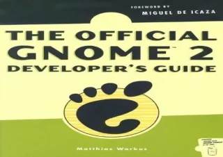 [READ PDF] The Official GNOME 2 Developer's Guide ipad