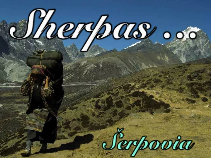 sherpas