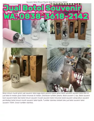 O8З8-ЗϬl8-ᒿlㄐᒿ (WA) Tumbler Plastik Custom Grosir Botol Souvenir Murah