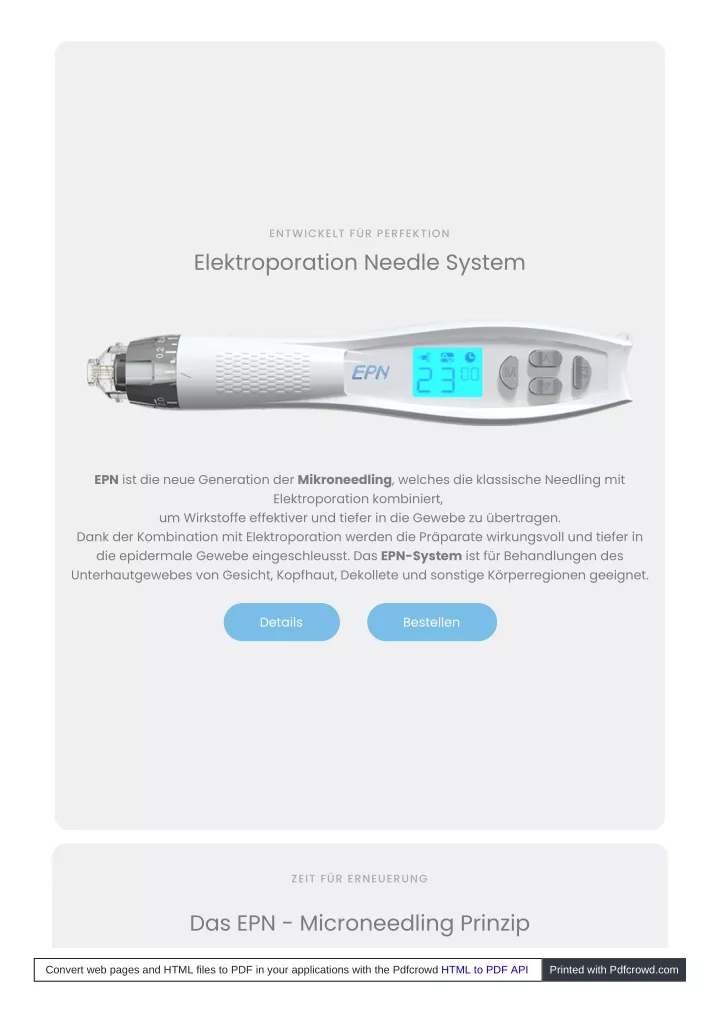 entwickelt f r perfektion elektroporation needle