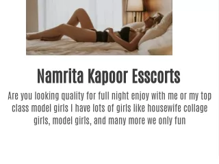 Namrita Kapoor top class model girls in hyderabad