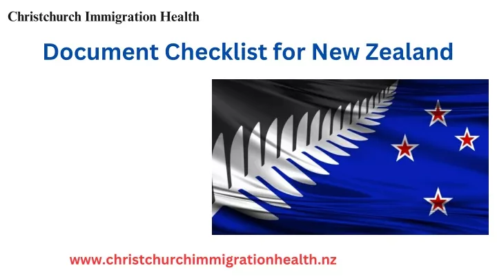 christchurch immigration health document