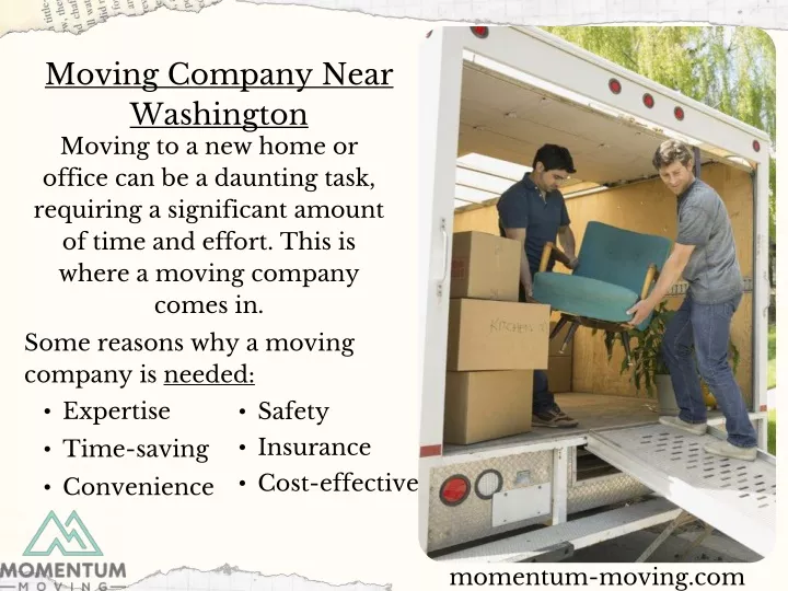 moving company near washington